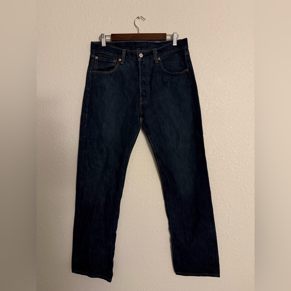 LEVI’S 501 Original Fit Straight-Leg Button-Fly Jeans Men’s Size 34x34